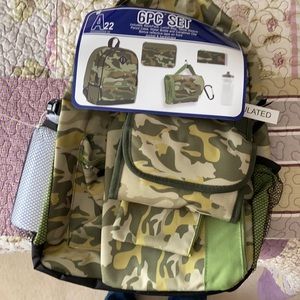 NWT green camp backpack
